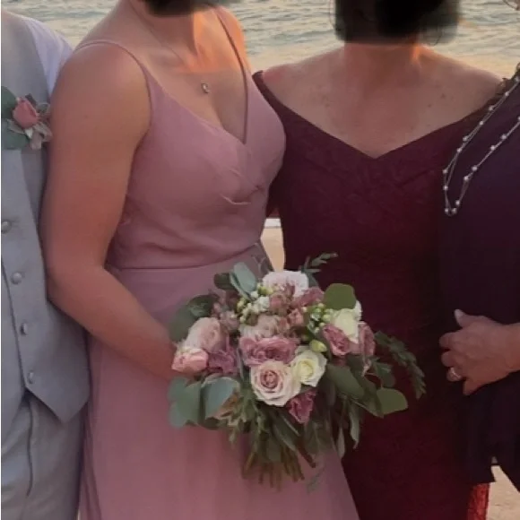 Azazie Lennon Maxi Dress in Dusty Rose - Picture 6 of 7